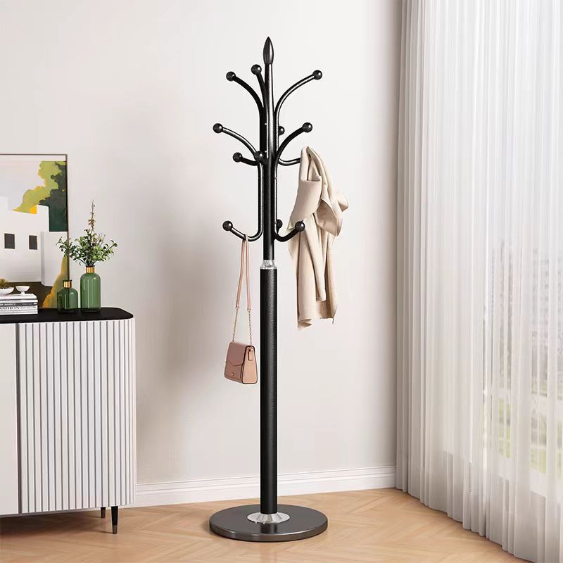 Iron style coat rack accessible luxury bedroom clothes drying rack floor-standing vertical clothes rack hanging bag for home simple shelf