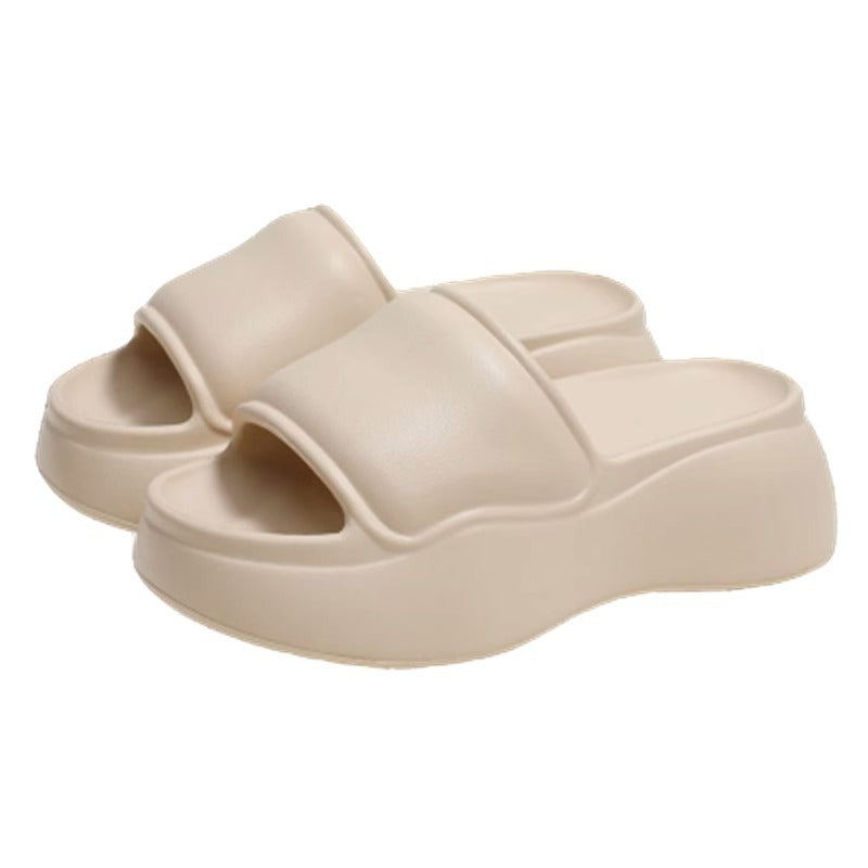 6cm eva platform slides - women's summer indoor/outdoor fashion sandals - comfortable, thick-soled, anti-slip beach shoes