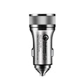New car fast charging car phone charger vehicle electrical appliances 9v2a dual usb port aluminum alloy car charger head