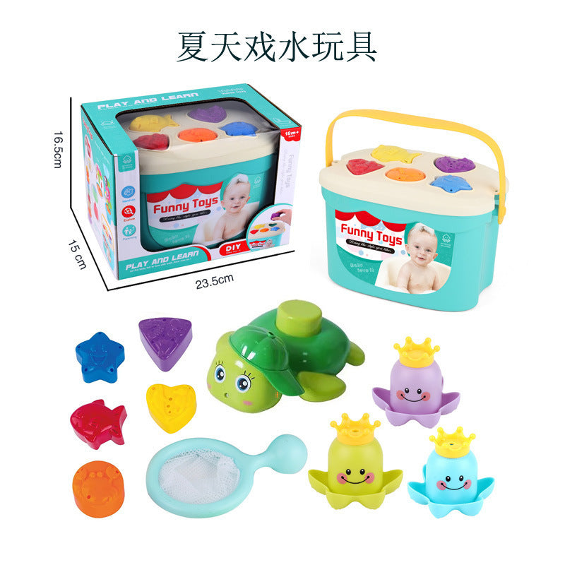 Cross-border  export stacking cup rainbow tower baby toy children's ring cup bath silicone stacking music