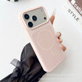 Two-color large-hole liquid magnetic suction suitable for iphone17promax mobile phone case apple 16 seconds to turn into 17 anti-fall case 13