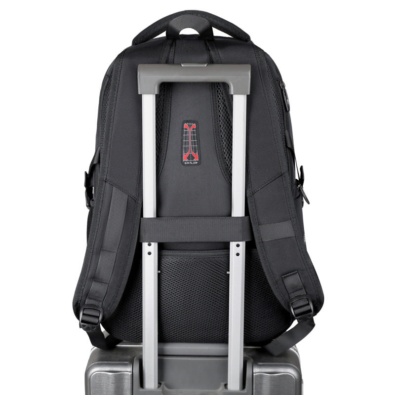 Cross-border Multifunctional Business Backpack Large Capacity Expansion Double Backpack Men's Leisure Travel Backpack Luggage