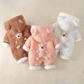 Infant and toddler spring and winter onesies, adorable lamb fleece-lined rompers, stylish and trendy baby outfits for both boys and girls, perfect for going out
