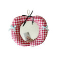 High-style, padded fabric mirror – hangable, adorable apple design, drop-proof, dust-proof, perfect for home decor and makeup application