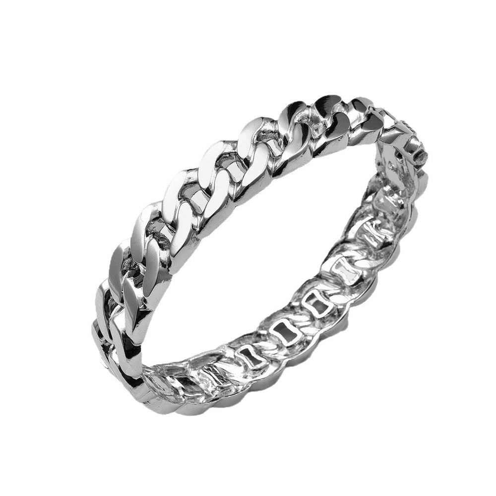 Wholesale braided open bangle bracelet - fashionable, minimalist, irregular round alloy bracelet for women - perfect for us & european cross-border e-commerce
