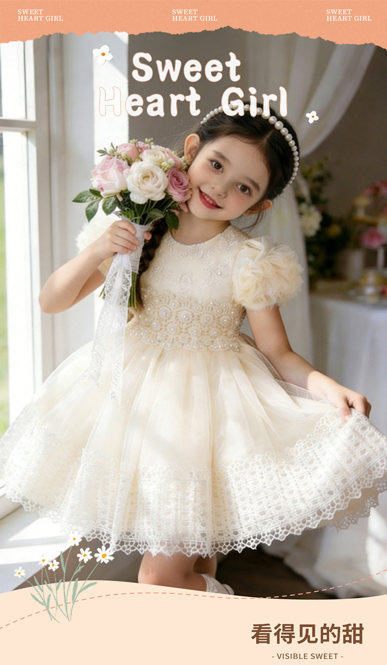kids princess skirt tutu skirt one-year-old baby girl dress wedding dress dress foreign trade flower girl