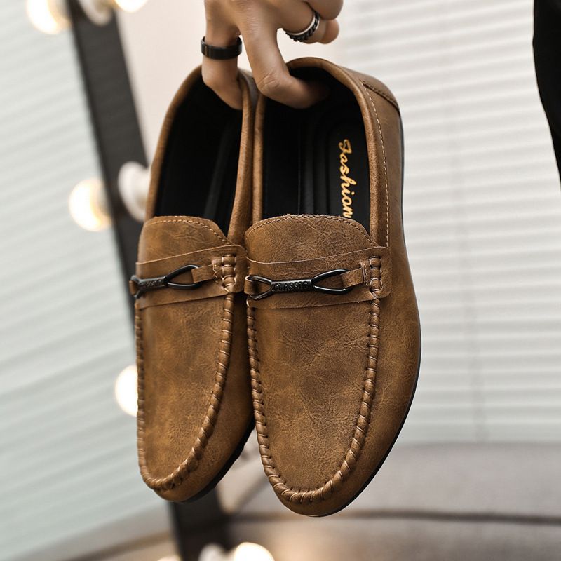 2024 summer new arrivals: men's korean style loafers - slip-on, breathable, soft sole driving shoes for men's casual wear
