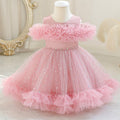 Ready-to-ship wholesale toddler formal dresses, tulle cake princess dresses for baby girls' birthday parties