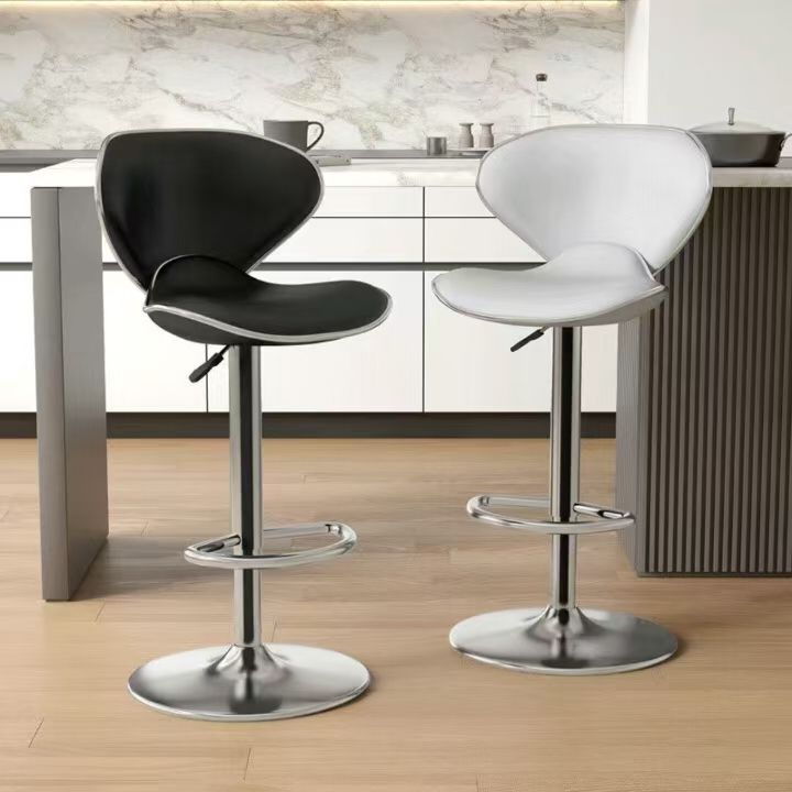 Bar stool for home use, adjustable high stool, bar stool, modern casual bar chair, cashier front desk backrest bar stool