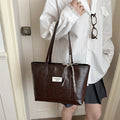 Large capacity printed tote bag for women, 2026 new style minimalist shoulder bag, korean style cute women's bag, commuter underarm bag