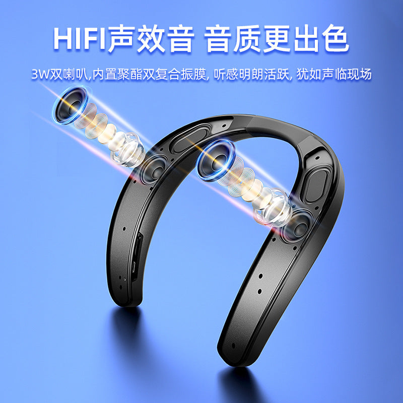 Ebs-905 neckband wireless bluetooth speaker - fabric portable wearable neck bass stereo sound