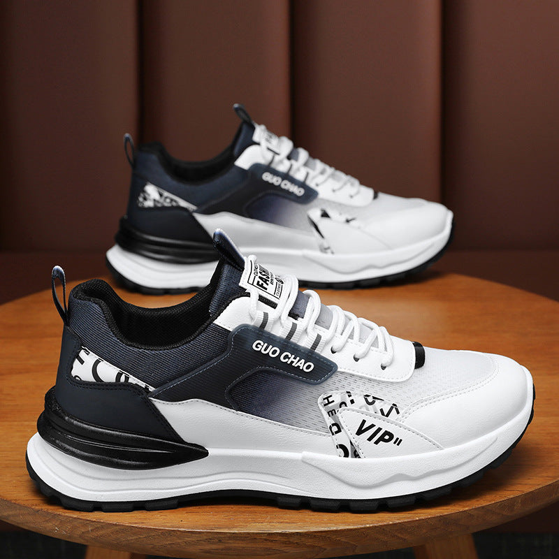 Summer men's shoes new breathable mesh shoes men's Korean version trendy versatile men's sports shoes casual dad shoes men's