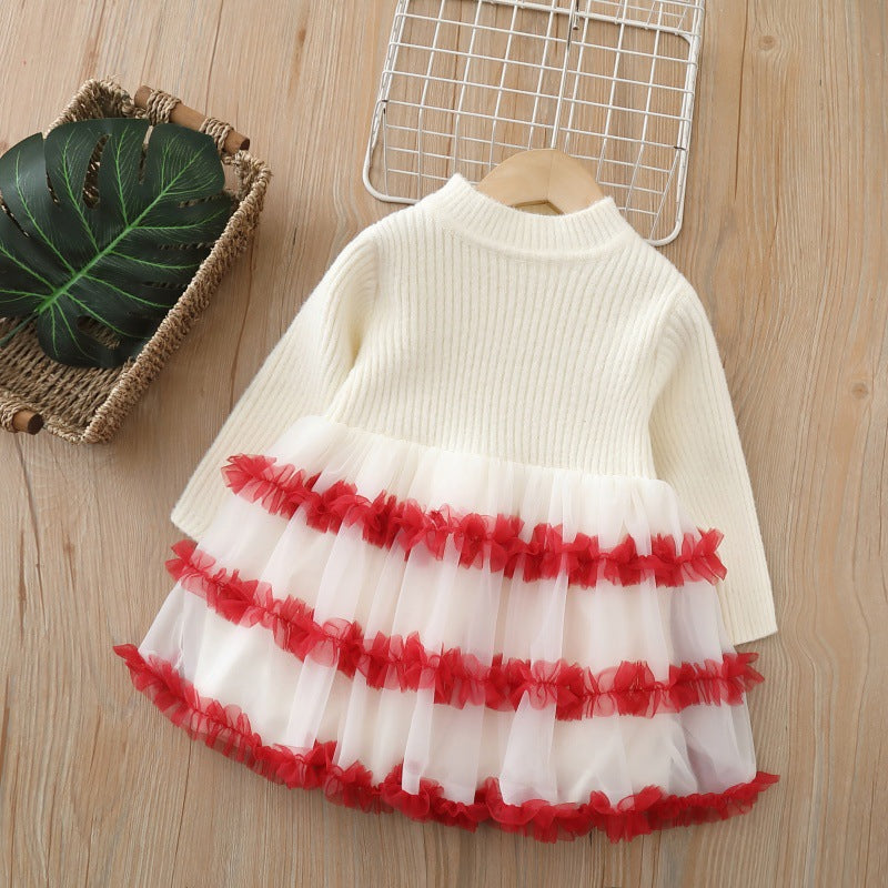 Girls' sweater dress and cardigan set - chanel-inspired princess outfit - new autumn/winter  collection