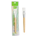 Zhiwei facial mask brush beauty spa application wooden pole mask brush wooden handle soft bristle brush makeup brush log pole white hair