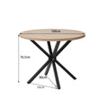 Dining table  best-selling mdf round table classy dining table small apartment solid wood veneer round table