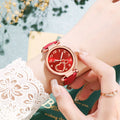 Korean ins style retro heart watch women's niche simple easiest for match mini elegant student artsy trendy women's watch