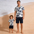 Summer new arrival: cross-border kids' short-sleeve shirt - comfortable, casual, beach-style printed shirt for boys