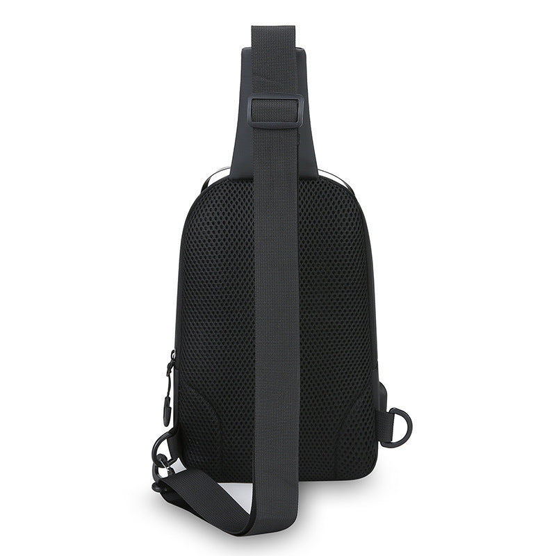 Cross-border new breast bag men's fashion casual business shoulder messenger bag youth large-capacity outdoor sports bag