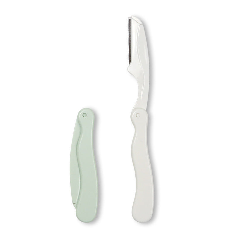 Factory custom foldable eyebrow razor for women, specialized eyebrow trimmer with safety guard, wholesale beauty tool, anti-scratch eyebrow razor