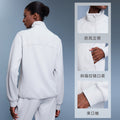 Waffle knit slim fit stand collar sports jacket women's casual loose fashion patchwork cardigan jacket autumn d25164