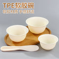 Flat silicone bowl soft bowl beauty mask bowl mixing mask soft small bowl makeup spa tool mask tool manufacturer