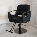 Black leather black titanium armrests black titanium stainless steel disc not included