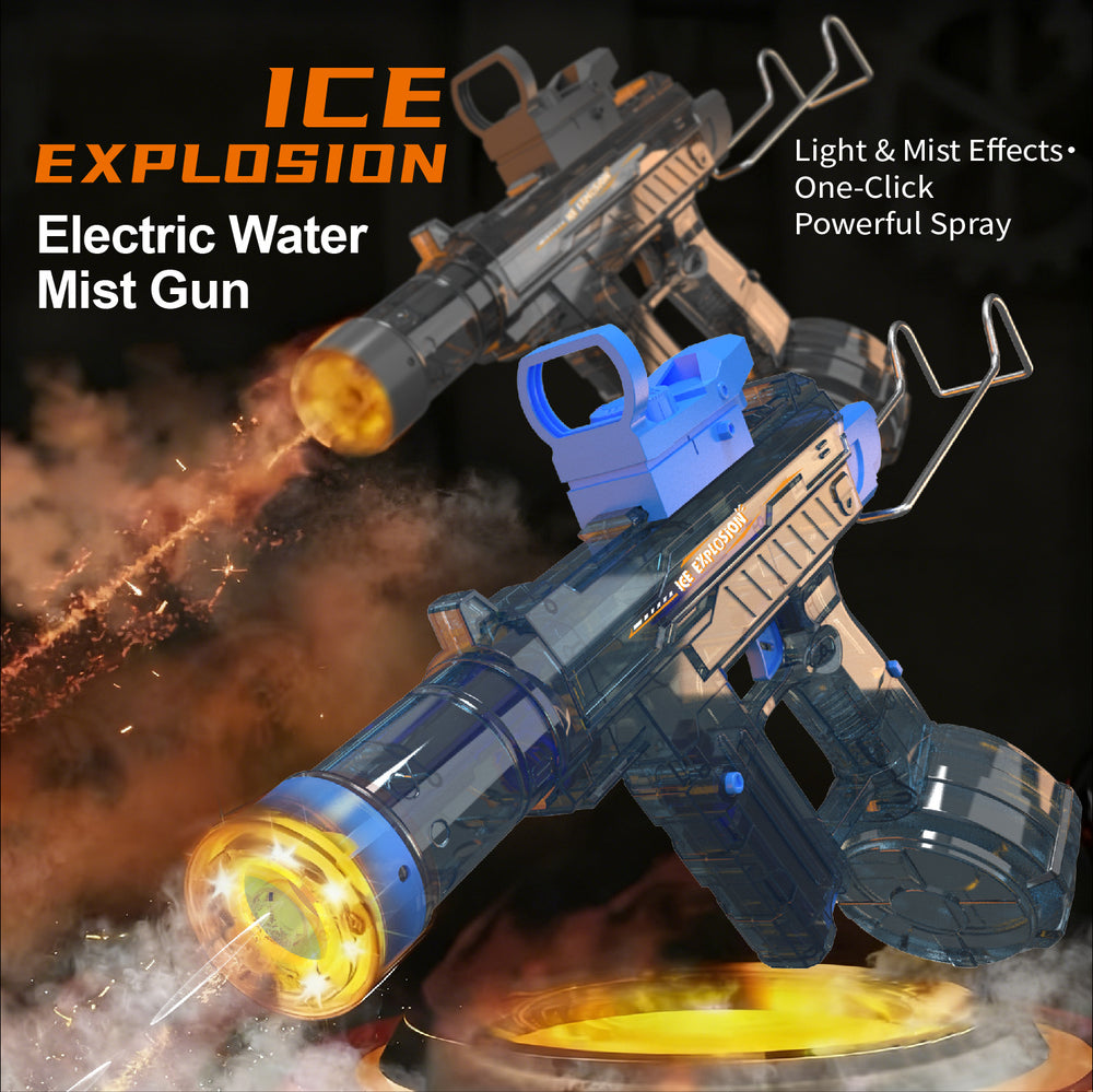 [cross-border] explosive and cool spray electric water gun linked with smoothbore water splashing festival drum version water toy water gun
