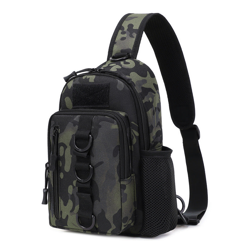 Cross-border messenger bag men's outdoor camouflage breast bag new shoulder bag large capacity mountaineering diagonal span tactical backpack tide