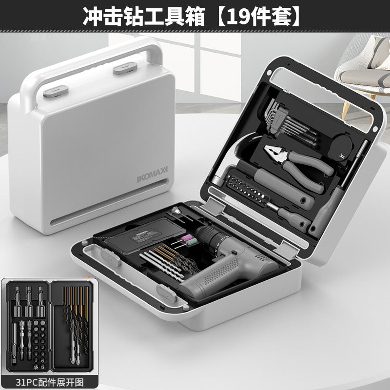 Multi-purpose toolbox set for home use - comprehensive hardware repair kit for everyday diy, electrical work, and automotive needs