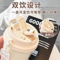 New 316 stainless steel lily of the valley insulated tumbler - stylish, portable coffee mug with dual-drink straw
