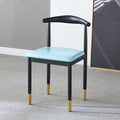 For home dining chair scandinaviancasual modern iron horn chair casual study stool imitation solid wood dining commercial back chair