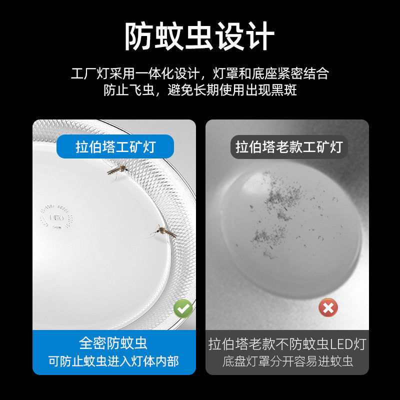 Three-proof led high bay light industrial plant chandelier factory workshop stadium lighting warehouse super bright 100W bulb