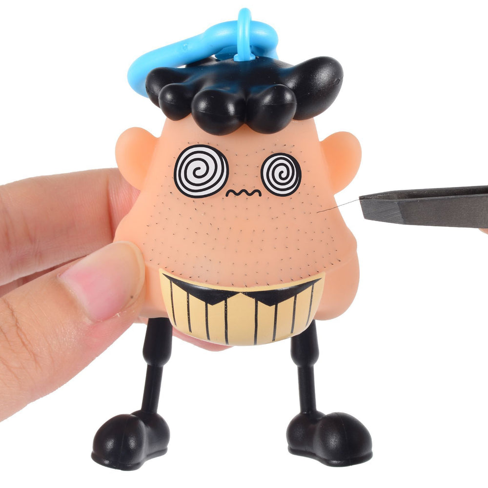 New blackhead remover & stress relief toy - fun keychain accessory for blackhead extraction & beard removal