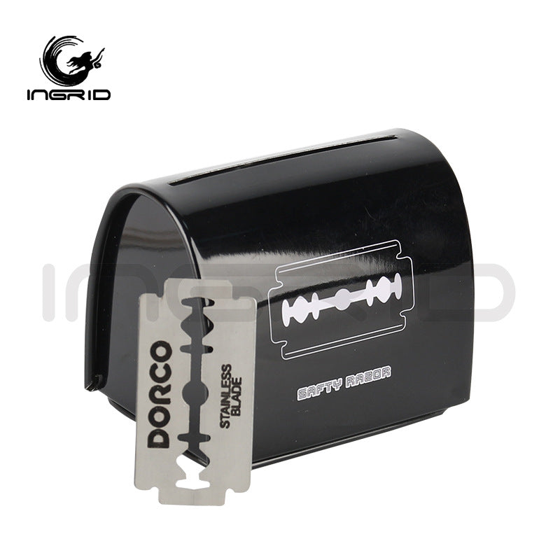 Hair Salon Convenient Blade Storage Box Mini Large Capacity Dust Box Stainless Steel Eyebrow Trimming and Haircutting Tool Recycling Box