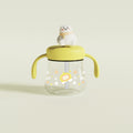 New cute kids' home water cup, baby straw cup for 1-3 year olds, cartoon straw training cup