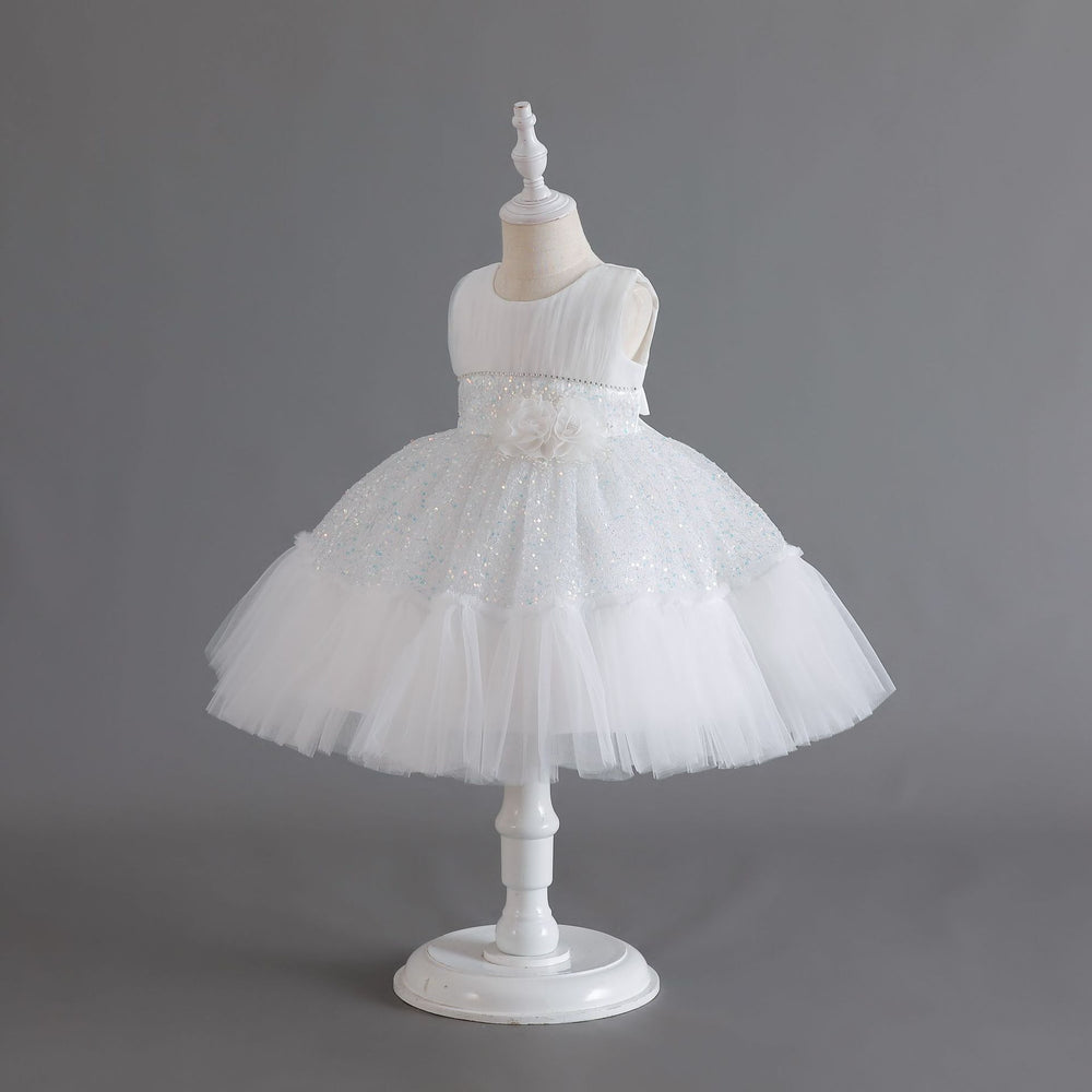 new sequin kids' dress, children's formal gown, princess dress, baby girl's first birthday dress, baby dress