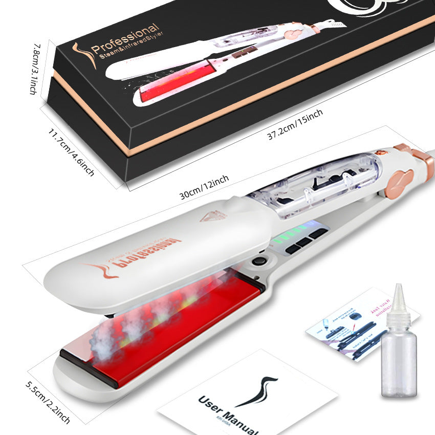 Cross-border steam hair straightener Multifunctional hair straightener Splint Curling iron Straight roll Dual-purpose spray Straight plate clip European standard electrical appliances