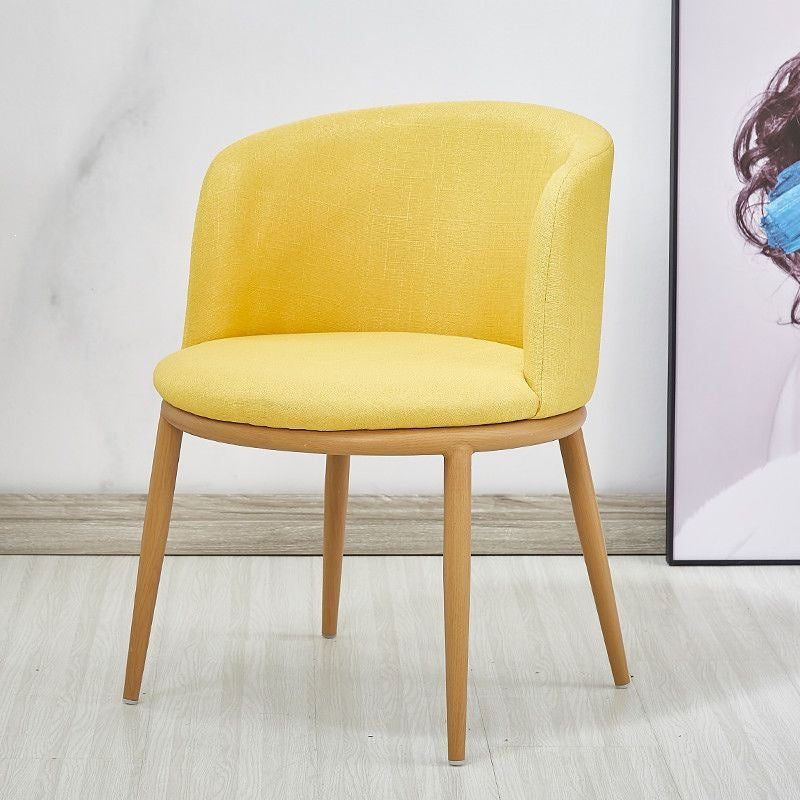 Scandinavian modern casual imitation solid wood negotiation table and chair combination small apartment balcony creative casual milk tea shop chair