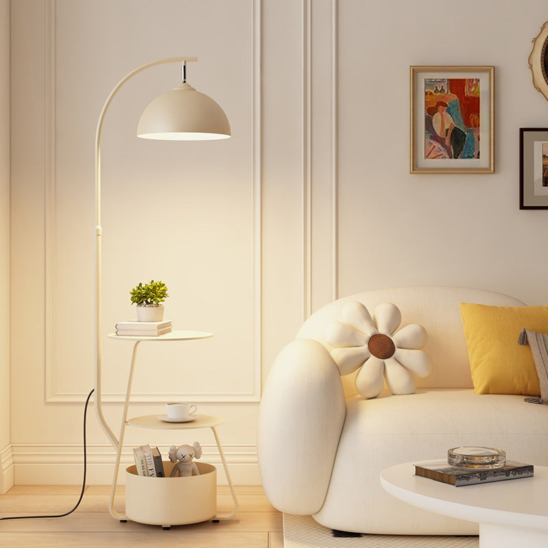 Floor lamp 2025new arrival cream style living room fishing lamp sofa side table all-in-one bedroom floor lamp table lamp