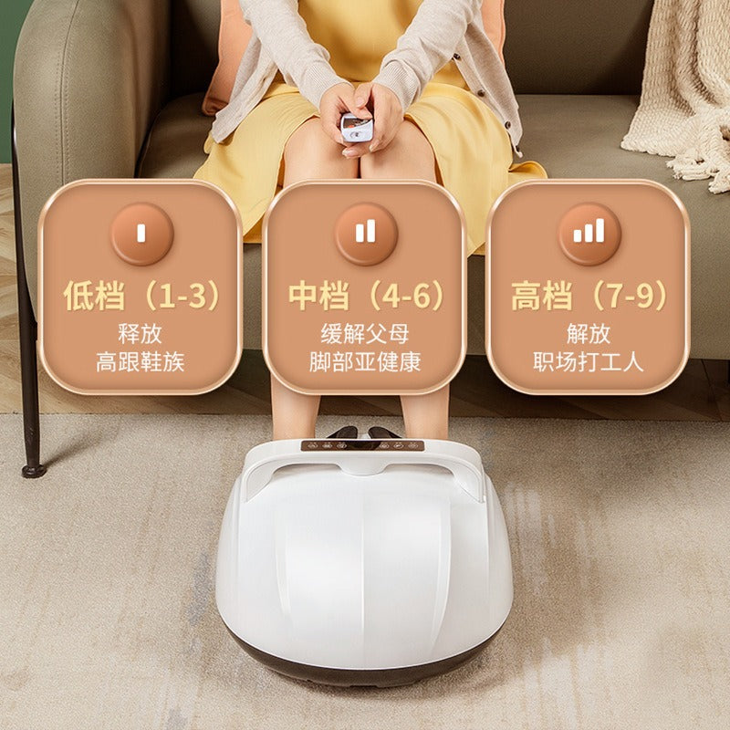 Massage foot massage machine fully wrapped air bag cross-border lcd remote control negative ion sterilization kneading foot massager in stock