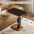 Saddle leather adjustable side table for home bedside table medieval style living room coffee table small table movable bedside computer table