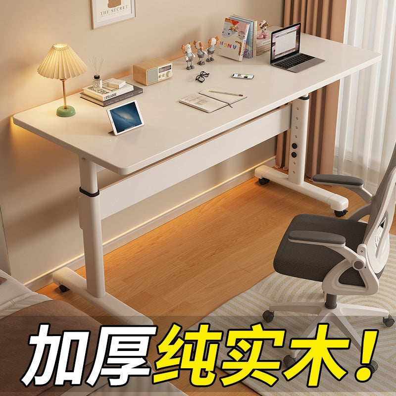 Adjustable height desk for home, student writing, and learning - compact desktop computer desk for small spaces, kids' height-adjustable study table, gaming desk