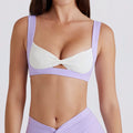 sexy detachable bra running yoga seamless contrast color bra twist suspender beautiful back sports intimates women