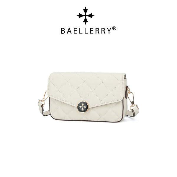 Women's solid color bag new baellerry  fashion plaid magnetic buckle shoulder messenger bag versatile explosion