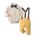 Export children's clothing infant onesie kids first birthday dress long sleeve cotton romper boy spring set