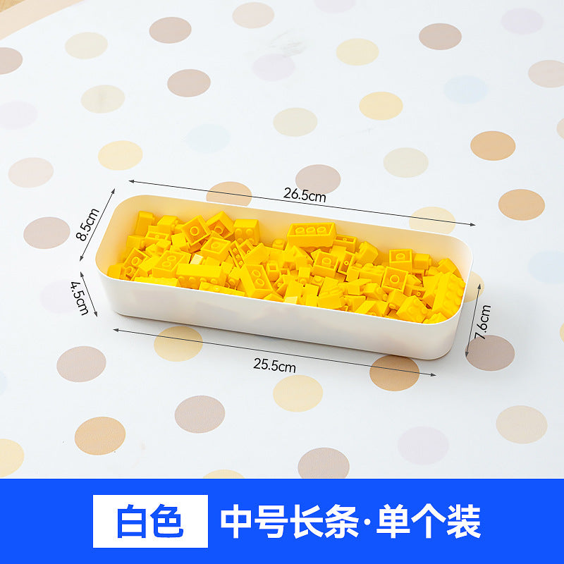 Children's toy parts sorting box Lego storage box Plastic stackable small particle building block partition storage box