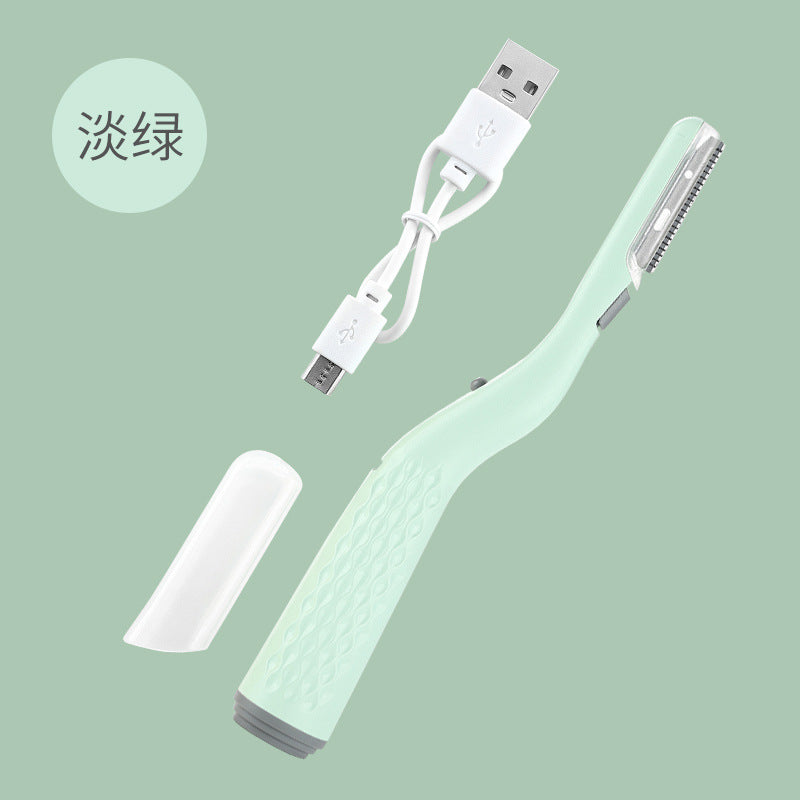 New arrival: rechargeable light-up eyebrow razor - stylish stainless steel eyebrow shaper & trimmer with cutting-edge blade technology, direct from the factory