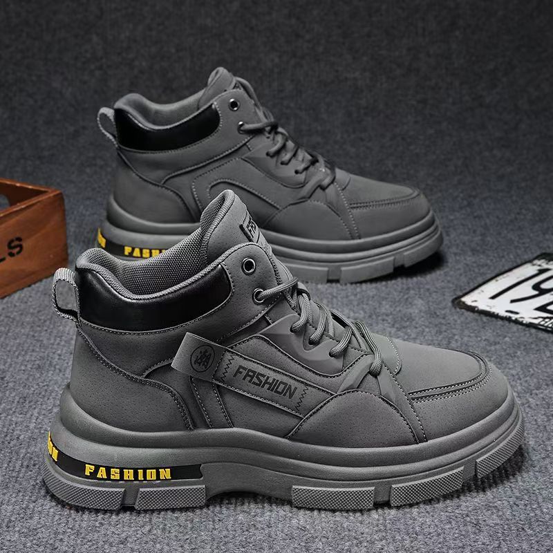 Men's safety shoes - spring 2025 collection: anti-slip, wear-resistant, waterproof work shoes for construction sites, workplaces, and everyday use. stylish martin boots for construction and industrial work