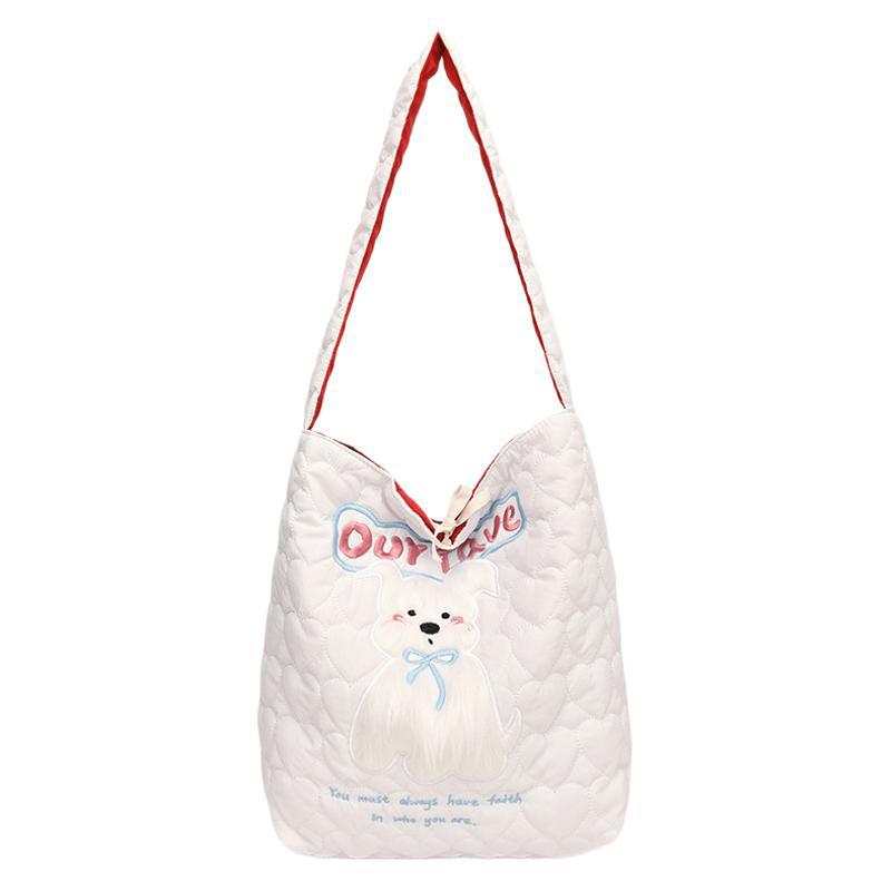 Autumn and winter new large-capacity underarm bag women 2025 cute girl tote bag Korean version of the trend of high-end shoulder bag