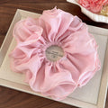 Korean pure color lace hair tie large intestine ring korean style low ponytail hair tie rubber band headband atmospheric head flower headband